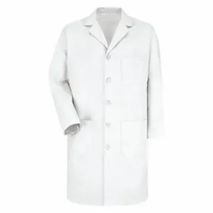 RED KAP KP14WH RG 36 Mens White Lab Coat 80/20 | CT8VNG 43N857