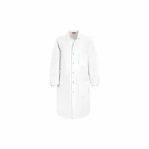 RED KAP KP70WH RG XL Unisex White 80/20 Lab Coat W/Knit | CT8VPE 43N936