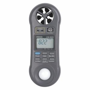 REED INSTRUMENTS LM-8000 Environmental Meter, Multi-function, Air Vel., Temp., Light and Humidity | CD4DEG