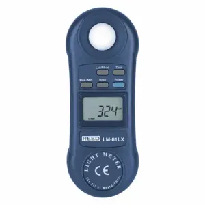 REED INSTRUMENTS LM-81LX Compact Light Meter, 20000 Lux/2000 Foot Candles | CD4DDY