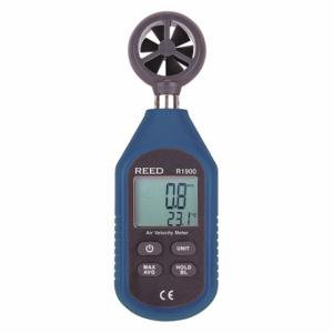REED INSTRUMENTS R1900 Air Velocity Meter, Compact, Displays Air Velocity and Temperature | CD4DKX