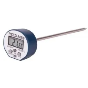 REED INSTRUMENTS R2000-NIST Digital Stem Thermometer, Water-Resistant, NIST Certified, -40 to 230 deg C | CD4DAE