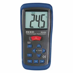 REED INSTRUMENTS R2400-NIST Thermometer, Type K Thermocouple, NSIT Certified, -50 to 1300 deg. C | CD4CZF ST-610B-NIST