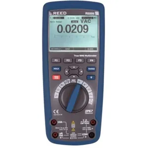 REED INSTRUMENTS R5005 Industrial Multimeter, True RMS, Bluetooth, Waterproof | CD4DFW