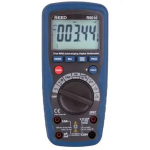 REED INSTRUMENTS R5010 Digital Multimeter, True RMS, Waterproof, 4000 count | CD4DGG