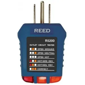 REED INSTRUMENTS R5200 Receptacle Tester | CD4DFR