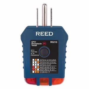 REED INSTRUMENTS R5210 Receptacle Tester, Gfci | CD7ABJ