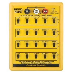 REED INSTRUMENTS R5406 Kapazitätsdekadenbox, 100 pF bis 11111 F, 5 Dekaden | CD4DGV 357R15