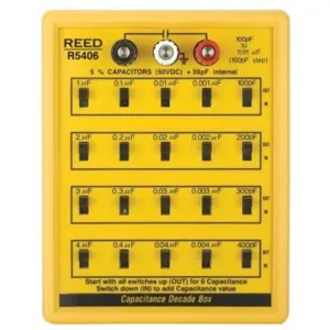 REED INSTRUMENTS R5406 Capacitance Decade Box, 100 pF To 11111 F, 5 Decades | CD4DGV 357R15