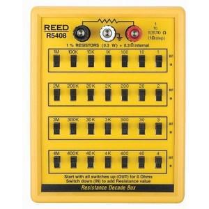 REED INSTRUMENTS R5408-NIST Resistance Decade Box, NIST Certified, 7 Decade Ranges of Resistance | CD4DGX RBOX-408-NIST