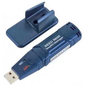 REED INSTRUMENTS R6020-NIST Temperature and Humidity Datalogger, USB, NIST Certified, -40 to 70 deg C | CD4DAT