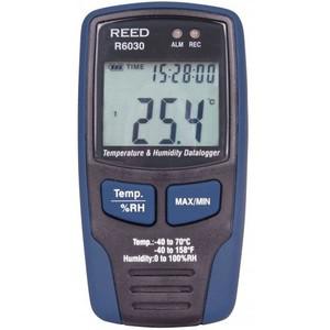 REED INSTRUMENTS R6030-NIST Temperature and Humidity Datalogger, NIST Certified, -40 to 70 deg C | CD4DAV