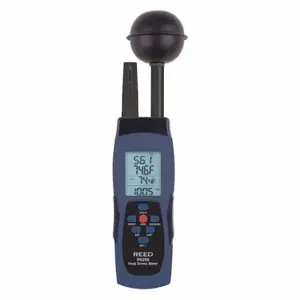 REED INSTRUMENTS R6200-NIST Heat Stress Meter, NIST Certified, Wet Bulb Globe Temperature | CD4DAZ