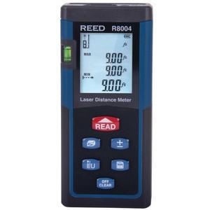 REED INSTRUMENTS R8004-NIST Laser Distance Meter, Area, Vol. and Pythagoras Calc., NIST Certified, Upto 40m | CD4DNQ