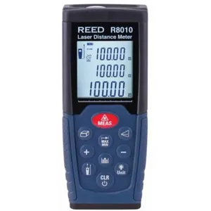 REED INSTRUMENTS R8010-NIST Laser Distance Meter, Pythagoras Calculation, NIST Certified, Upto 100m | CD4DNT