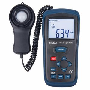 REED INSTRUMENTS R8130 Light Meter, LCD, Photo Diode/Spectral Response | CT8VTX 783H16