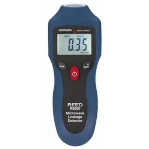 REED INSTRUMENTS R9200 Microwave Leakage Detector, 0 to 9.99 mW/sq. cm, +/-1 mW/sq. cm, 4 Digit LCD | CD4DCU 161C72