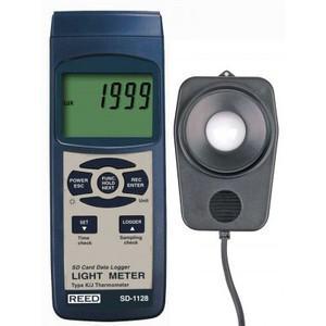 REED INSTRUMENTS SD-1128-NIST Light Meter, Datalogger, NIST Certified, 100000 Lux/10000 Foot Candles | CD4DEF
