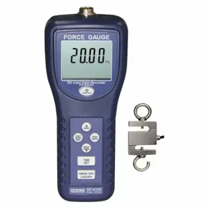 REED INSTRUMENTS SD-6100 Force Gauge Data Logger, Measures Tension/Compression, 100kg | CD4DKF