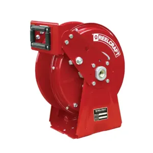 REELCRAFT DP5605 OLP Dual Pedestal Hose Reel, Inner Diameter 3/8 Inch, 500 Psi, Hose Length 50 Feet | BT6DFX