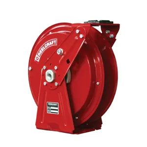 REELCRAFT DP7400 OLP Dual Pedestal Hose Reel, Inner Diameter 1/4 Inch, 500 Psi, Hose Length 50 Feet | BT6DGK