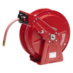 REELCRAFT DP7850 OLP Dual Pedestal Hose Reel, Inner Diameter 1/2 Inch, 300 Psi, Hose Length 50 Feet | AM6YZY