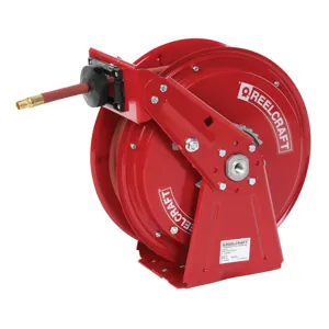 REELCRAFT DP7450 OLP Dual Pedestal Hose Reel, Inner Diameter 1/4 Inch, 300 Psi, Hose Length 50 Feet | BT6DGG