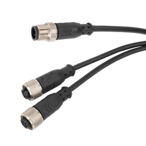 REER CSY12TX Muting Emitter Cable, 5-Pin M12 Quick-Disconnect To 5-Pin M12 Quick-Disconnects, 5-Pole | CV7ELX