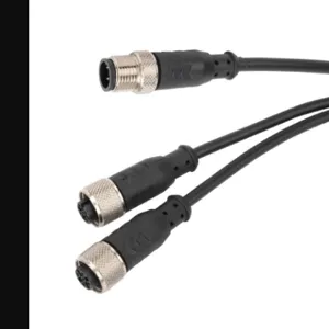 REER CSY12TX Muting Emitter Cable, 5-Pin M12 Quick-Disconnect To 5-Pin M12 Quick-Disconnects, 5-Pole | CV7ELX