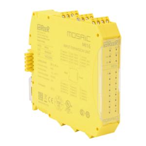 REER MOSAIC-MI16 Safety Expansion Module, 24 VDC, Digital Safety Input, Pluggable Screw Terminals | CV7TTC