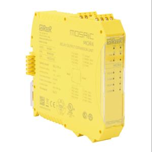 REER MOSAIC-MOR4 Safety Expansion Module, 24 VDC, Edm/Start Input, 4 N.O. Safety Output | CV7TTK