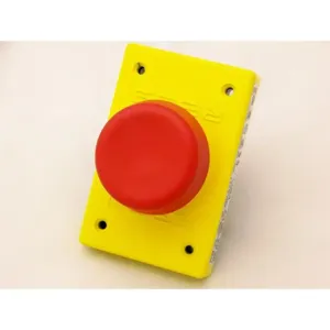 REES 00662-002 Plunger Push-button, Plastic, Mushroom, Red | AX3KRC