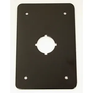 REES 01004-016 Switch Plate, 110mm Size, 22.5mm Switches, Black | AX3KRN 36LR86