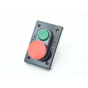 REES 01619-032 Double Plunger Push-button, Plastic, Green/red | AX3KTT