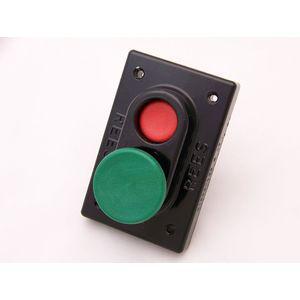 REES 01896-032 Double Plunger Push-button, Green/red, Plastic | AX3KTW