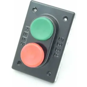 REES 01957-032 Double Plunger Push-button, Green/red, 1.38 Size | AX3KUA