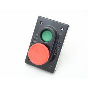 REES 01968-032 Doppelstößel-Druckknopf, grün/rot | AX3KUB