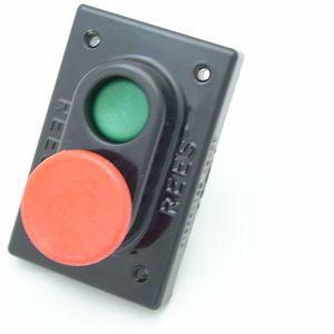 REES 01968-132 Doppelstößel-Druckknopf, grün/rot | AX3KUC