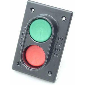 REES 02169-032 Double Push-button, Plunger, Plastic, Red/green | AX3KVU