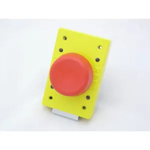 REES 02182-102 Emergency Stop Push-button, Mushroom Plunger With Spring Latch, Red | AX3KVX