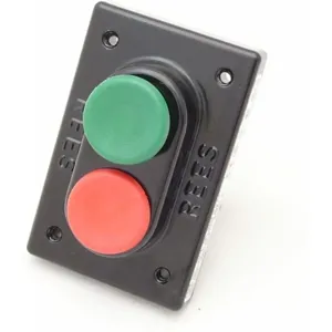 REES 02712-032 Double Plunger Push-button, Plastic, Green/red | AX3KWP