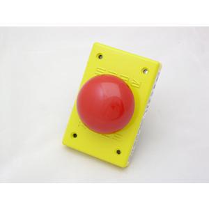 REES 02761-002 Pilzkopf-Druckknopf, metallisch, rot | AX3KWV