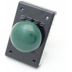 REES 02761-003 Mushroom Head Push-button, Metallic, Green | AX3KWW