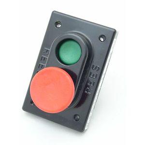 REES 03605-232 Doppelstößel-Druckknopf, grün/rot | AX3KXZ
