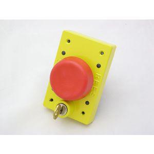 REES 03855-002 Stößeldruckknopf mit Tastensperre, rot | AX3KYD