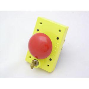 REES 04161-002 Push-button With Key Lock, Red | AX3KYM