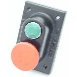 REES 04947-132 Kunststoff-Kolbendruckknopf, grün/rot, 1//1.75 Größe | AX3LBH