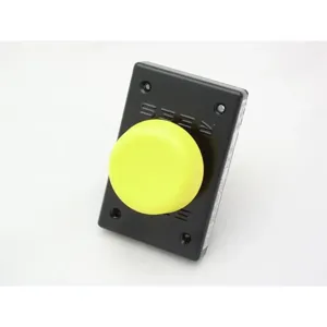 REES 04948-004 Mushroom Pluner Push-button, Yellow-black | AX3LBM