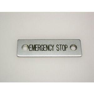 REES 09001-004 Legend Plate, Standard, Emergency Stop | AX3LEN