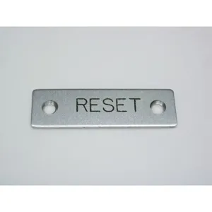 REES 09001-009 Legend Plate, Standard, Reset | AX3LEU